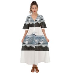 Iceberg T- Shirt Iceberg T- Shirt Kimono Sleeve Boho Dress