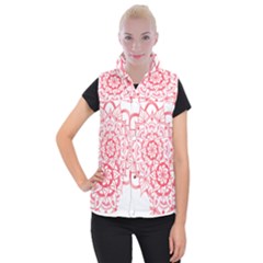Intricate Mandala T- Shirt Shades Of Pink Floral Mandala T- Shirt Women s Button Up Vest by maxcute