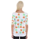 Irish T- Shirt Shamrock Pattern In Green White Orange T- Shirt Wide Neckline Tee View2