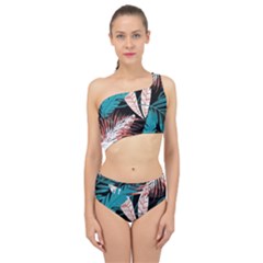 Jungle T- Shirt Jungle Paradise Botanical T- Shirt Spliced Up Two Piece Swimsuit by maxcute