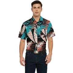 Jungle T- Shirt Jungle Paradise Botanical T- Shirt Men s Short Sleeve Pocket Shirt  by maxcute