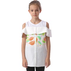 Leaves Design T- Shirtleaves T- Shirt (1) Fold Over Open Sleeve Top by maxcute