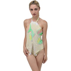 Leaves Design T- Shirtleaves T- Shirt (2) Go With The Flow One Piece Swimsuit by maxcute