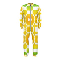 Yellow Seamless Pattern Onepiece Jumpsuit (kids) by Ravend