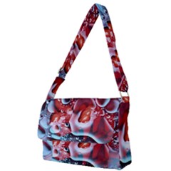 Abstract Art Texture Bubbles Full Print Messenger Bag (l)