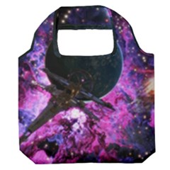 Spaceship Alien Futuristic Premium Foldable Grocery Recycle Bag