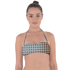 Pattern Background Abstract Halter Bandeau Bikini Top