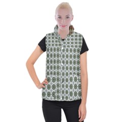 Pattern Background Abstract Women s Button Up Vest