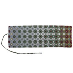 Pattern Background Abstract Roll Up Canvas Pencil Holder (m)