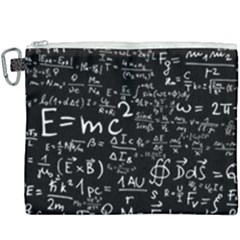 E=mc2 Text Science Albert Einstein Formula Mathematics Physics Canvas Cosmetic Bag (xxxl) by Jancukart