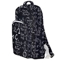 E=mc2 Text Science Albert Einstein Formula Mathematics Physics Double Compartment Backpack by Jancukart