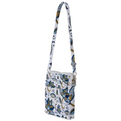 Flowers Blue Texture Style Batik Multi Function Travel Bag by Jancukart