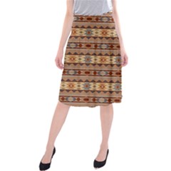 Southwest-pattern-tan-large Midi Beach Skirt by SouthwestDesigns