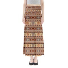 Southwest-pattern-tan-large Full Length Maxi Skirt by SouthwestDesigns