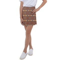 Southwest-pattern-tan-large Kids  Tennis Skirt by SouthwestDesigns