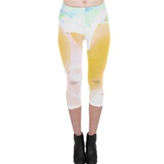 Lemon T- Shirt Yellow Lemon Hanging On A Tree Real Photograph T- Shirt Capri Leggings  by maxcute