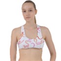 Lemur T- Shirt Lemur Pattern T- Shirt Criss Cross Racerback Sports Bra View1