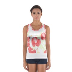 Love T- Shirt Love Garden Pattern T- Shirt Sport Tank Top  by maxcute