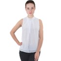 Mandala Art T- Shirt M A N D A L A M A G I C C I R C L E033 T- Shirt Mock Neck Chiffon Sleeveless Top View1