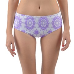 Mandala Flower Pattern T- Shirt Mandala Flower Pattern T- Shirt Reversible Mid-waist Bikini Bottoms by maxcute