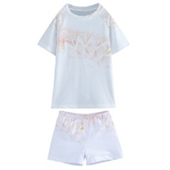 Mandala T- Shirt Mandala The Sunrise Series 003 T- Shirt Kids  Swim Tee And Shorts Set by maxcute