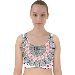 Mandala T- Shirt Sprinkled Mandala T- Shirt Velvet Racer Back Crop Top by maxcute