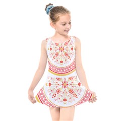 Mosaic T- Shirt Florentine Mosaic T- Shirt Kids  Skater Dress Swimsuit by maxcute