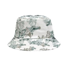 Nature Pattern T- Shirt Minimalist Leaf Line Art Illustration As A Seamless Surface Pattern Design ( Inside Out Bucket Hat by maxcute
