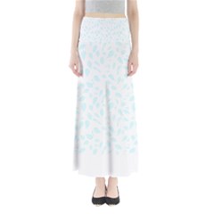 Nature Pattern T- Shirt Minimalist Leaf Line Art Illustration As A Seamless Surface Pattern Design ( Full Length Maxi Skirt