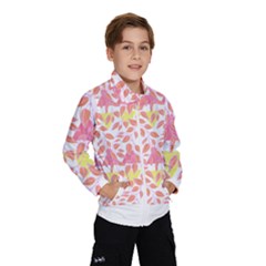 Nature Pattern T- Shirt Minimalist Leaf Line Art Illustration As A Seamless Surface Pattern Design T Kids  Windbreaker