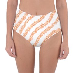 Orange Sparkle Glitter Art Lines T- Shirt Orange Sparkle Glitter Lines Art T- Shirt Reversible High-waist Bikini Bottoms by maxcute