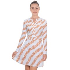 Orange Sparkle Glitter Art Lines T- Shirt Orange Sparkle Glitter Lines Art T- Shirt Long Sleeve Panel Dress by maxcute