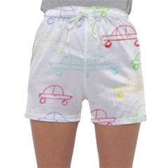 Pattern Design Colored Car Boys Gi T- Shirt Colored Car Pattern Design For Boys And Girls T- Shirt Sleepwear Shorts by maxcute