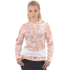 Pattern T- Shirt Autumn Peach Art Nouveau Pattern T- Shirt Women s Overhead Hoodie by maxcute