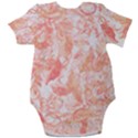 Pattern T- Shirt Autumn Peach Art Nouveau Pattern T- Shirt Baby Short Sleeve Bodysuit View2