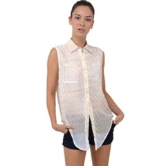 Pattern T- Shirt Circular Ring Patterns T- Shirt Sleeveless Chiffon Button Shirt