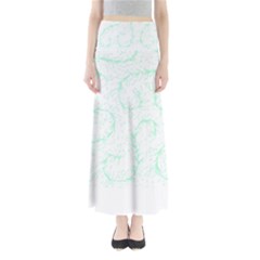 Pattern T- Shirt Lacy Leaves T- Shirt Full Length Maxi Skirt by maxcute