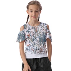 Pattern T- Shirt Magic Pattern Or Colour Waves T- Shirt Kids  Butterfly Cutout Tee