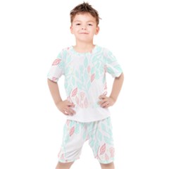 Pattern T- Shirt Pattern Floral T- Shirt Kids  Tee And Shorts Set by maxcute