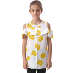 Pattern T- Shirt You Are My Sunshine T- Shirt Fold Over Open Sleeve Top