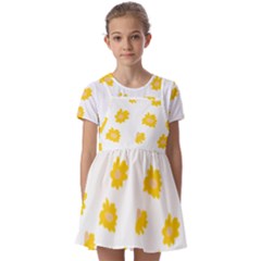 Pattern T- Shirt You Are My Sunshine T- Shirt Kids  Short Sleeve Pinafore Style Dress