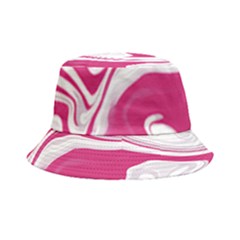 Pink Marble T- Shirt Pink Red Elegante Liquid Marble Fluid Art Design Style  T- Shirt Bucket Hat by maxcute