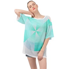 Pop Art T- Shirt Cool Color Wheel T- Shirt Oversized Chiffon Top by maxcute