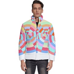 Pop Art T- Shirt Pop Art Color Wheel T- Shirt Men s Puffer Bubble Jacket Coat by maxcute