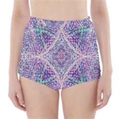 Psychedelic Pattern T- Shirt Psychedelic Pastel Fractal All Over Pattern T- Shirt High-waisted Bikini Bottoms by maxcute