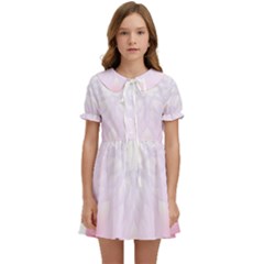 Purple Flowers T- Shirt Beautiful White And Yellow Purple Flower T- Shirt Kids  Sweet Collar Dress