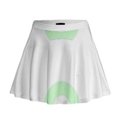 Rainbow T- Shirt Blue Double Rainbow Arc T- Shirt Mini Flare Skirt