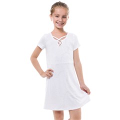 Rose T- Shirt Single Black And White Rose T- Shirt Kids  Cross Web Dress by maxcute