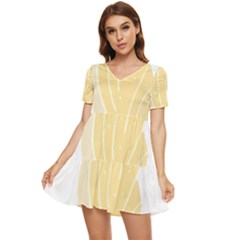 Shells T- Shirtshell T- Shirt Tiered Short Sleeve Babydoll Dress by maxcute