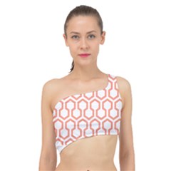 Shining Stephen King T- Shirt Geometric Pattern Looped Hexagons Orange Red Brown Spliced Up Bikini Top  by maxcute